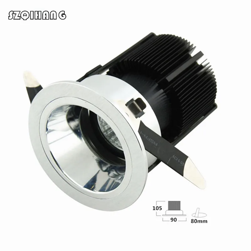 

AC110-240V Embedded led 10W 15W 20W Dimmable Spotlights hotel villas wall Washing Commercial lighting CRI Ra>85 natural light