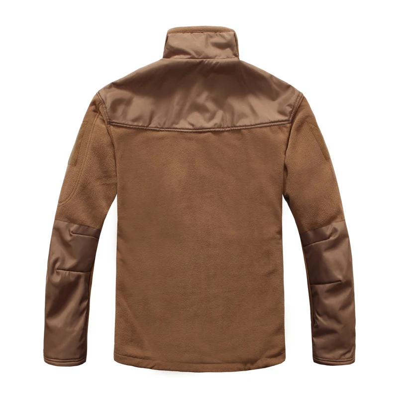 MEGE Brand Clothing Men Tactical Fleece Jacket Military Autumn Winter Warm Polar and Outwear Coyote Tan | Мужская одежда