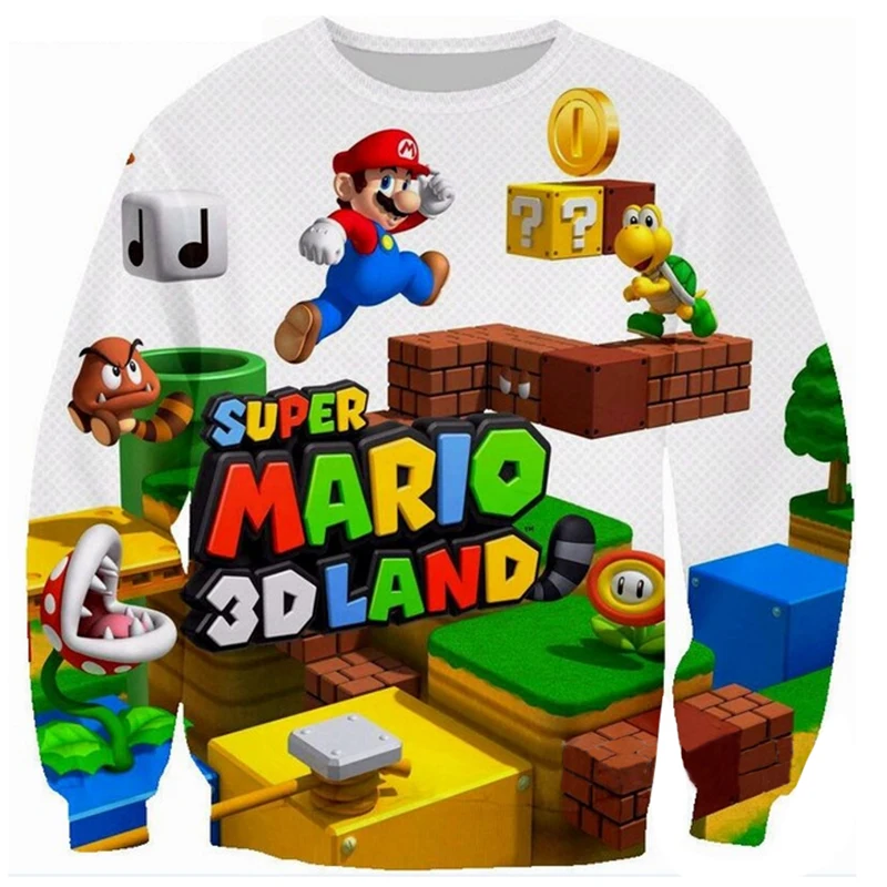 Cloudstyle, Мужская 3D Толстовка, мужская, супер Марио игра, 3D аниме, печатные перемычки, уличная одежда, повседневные пуловеры, популярный топ, спортивные костюмы