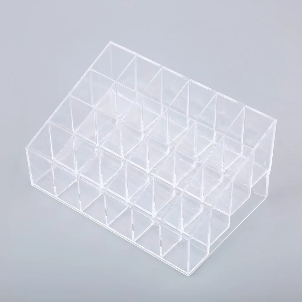 24 Grids Multifunctional Trapezoid Clear Makeup Cosmetic Organizer Storage Lipstick Stand Case Tool Kit | Красота и здоровье