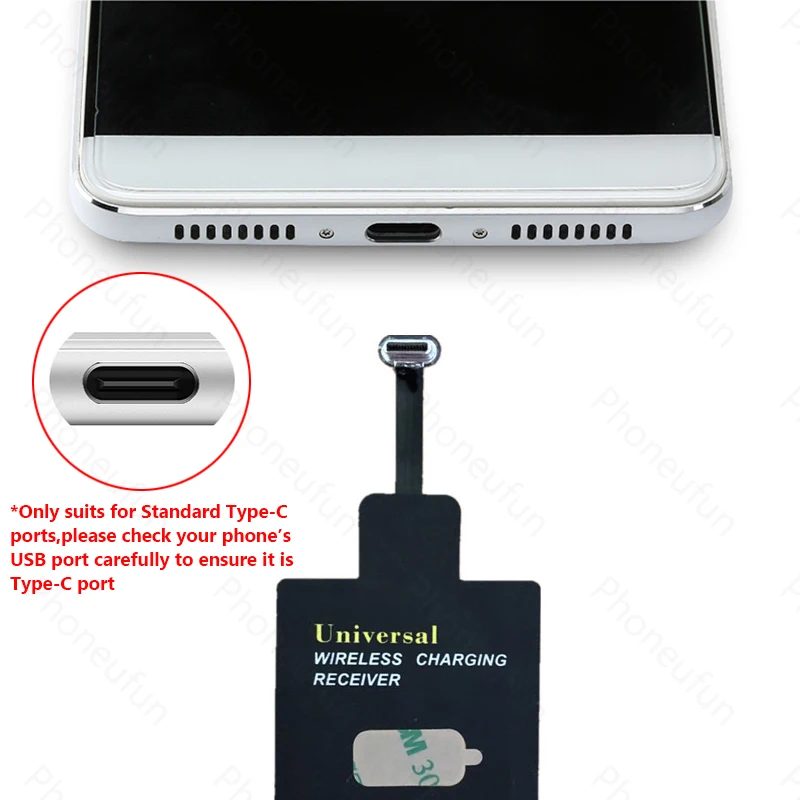 Обновленная Беспроводная зарядка Qi 5 в 1 а usb type C приемник USB чип для Xiaomi mi A1 A2 8 se 6