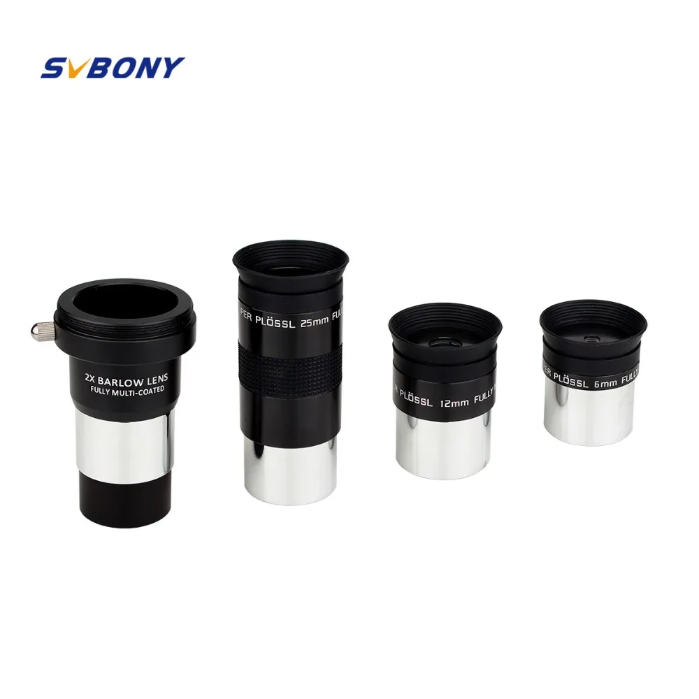 1,2" окуляр SPL Plossl FMC 6 мм 12 мм 25 мм 48 De FOV 4 дизайн+ 2x линза Барлоу для астрономии телескоп W2625