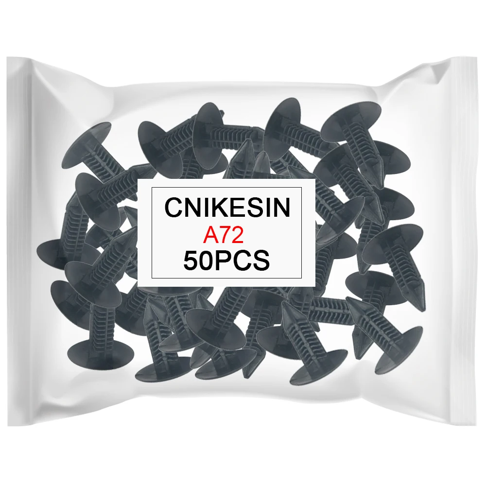 CNIKESIN 50 PCS A72 6 8 мм отверстие авто крепежа нейлоновые зажимы устанавливаемый на