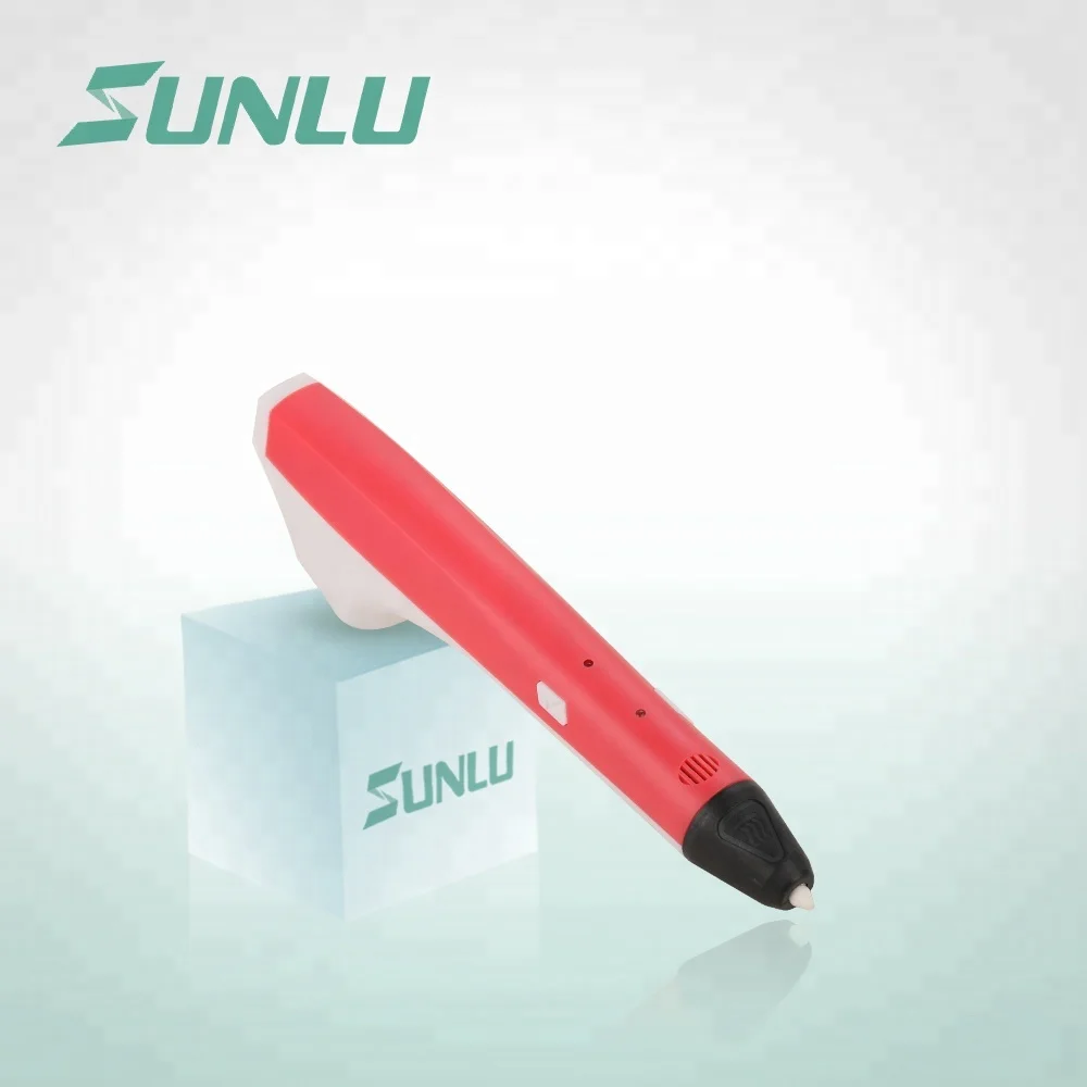 3D pen (M1 red) SUNLU новая 3D Ручка, Подарочная коробка, посылка, рекламные игрушки, 3d печать, ручка, с бесплатной нитью, лопата и ПВХ доска для рисования - Цвет: 3D pen (M1 red)