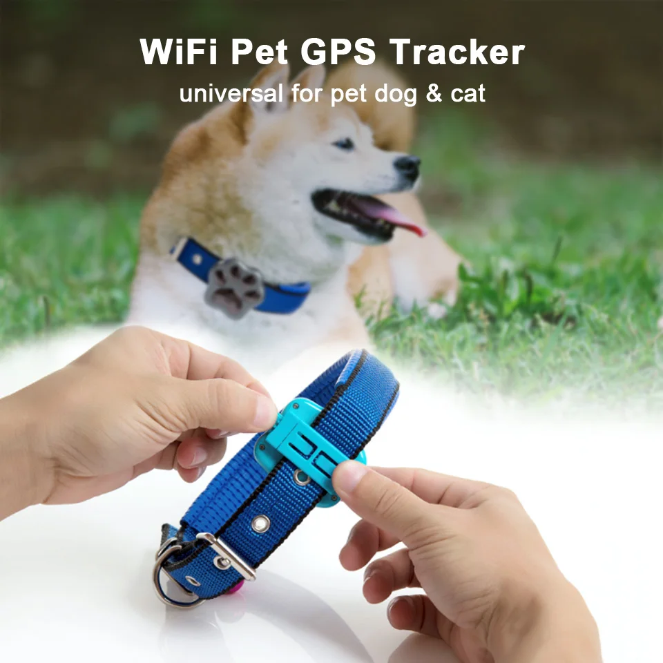 Водонепроницаемый V30 мини gps трекер Wi-Fi SMS локатор lbs для домашних животных ошейник для собак и кошек детские анти-потерянный свет бесплатное программное обеспечения для отслеживания приложений
