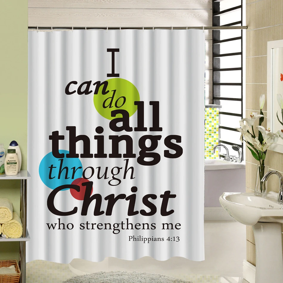 Новинка 2017 года Заказная ткань занавеска для душа Водонепроницаемая анти