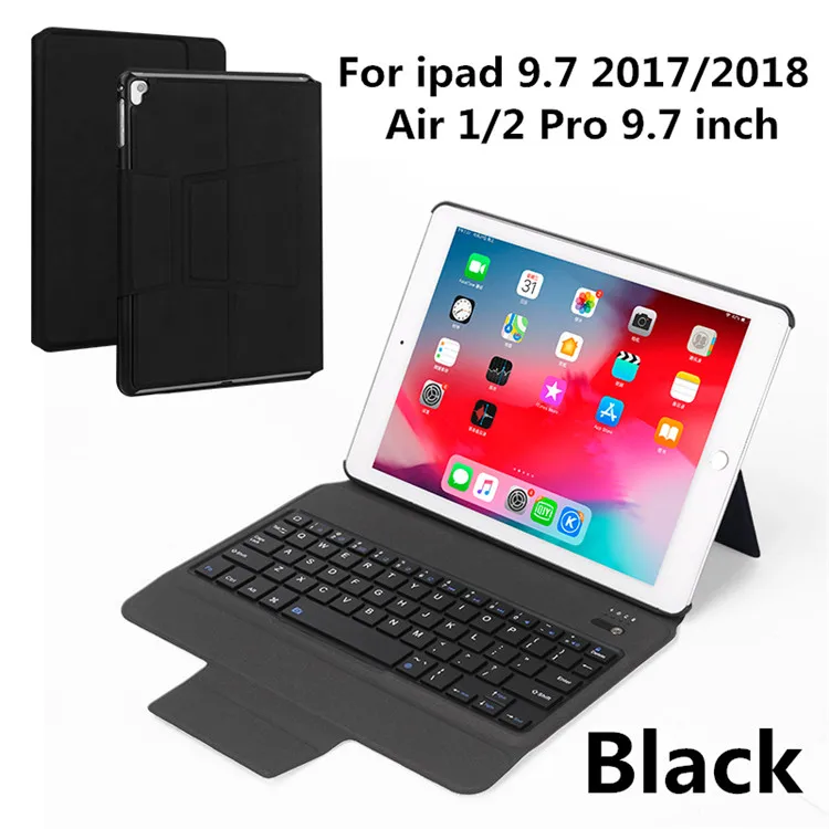 9.7-1black Kemile ультра тонкий чехол-клавиатура для iPad 9,7 / Pro 9,7 Air 9,7 для mini 5 7,9 дюймов для iPad Air 3 10,5 Pro 11 12,9 чехол - Цвет: 9.7-1black