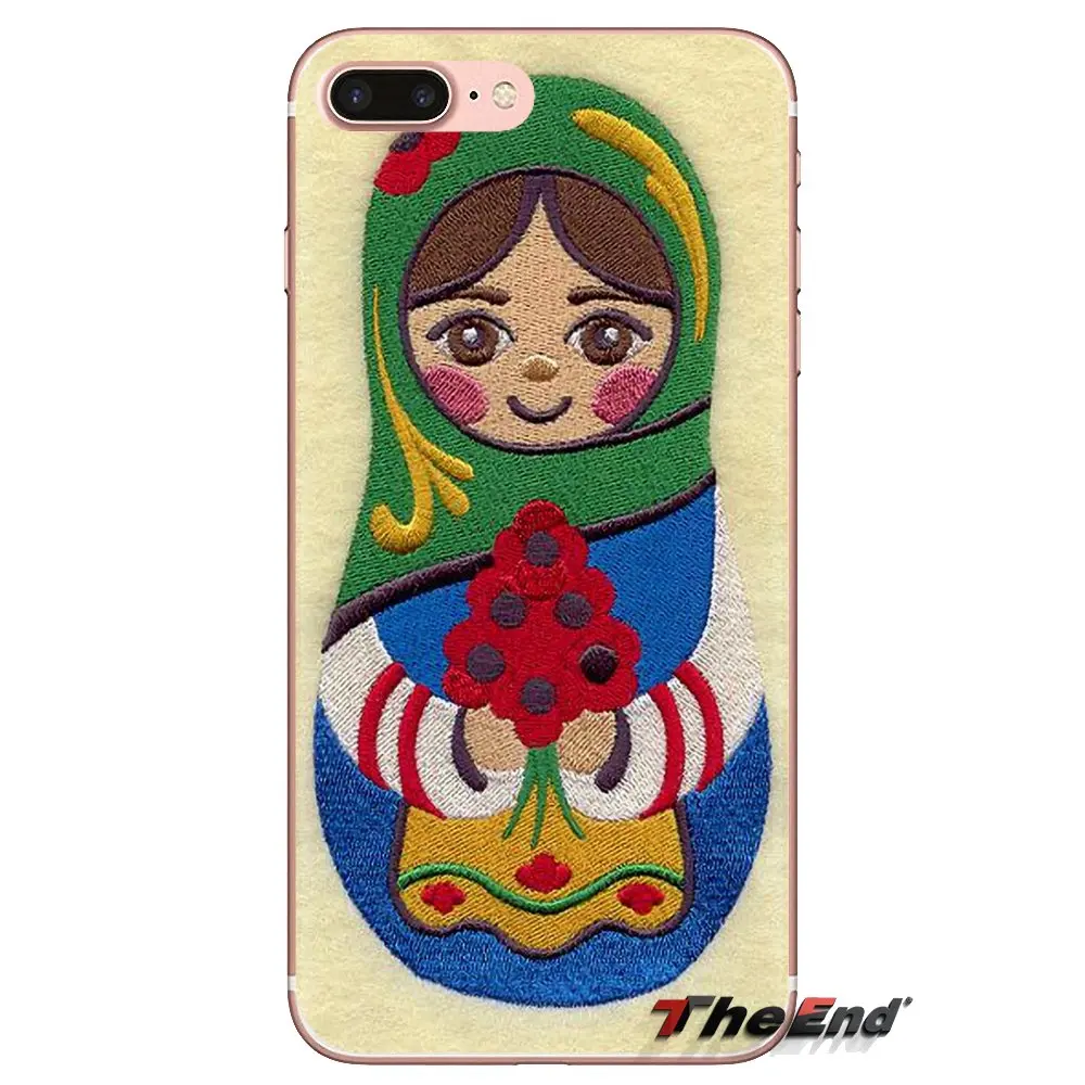 For Huawei Mate Honor 4C 5C 5X 6X 7 7A 7C 8 9 10 8C 8X 20 Lite Pro Transparent Soft Shell Covers Russian Matryoshka Doll Art |