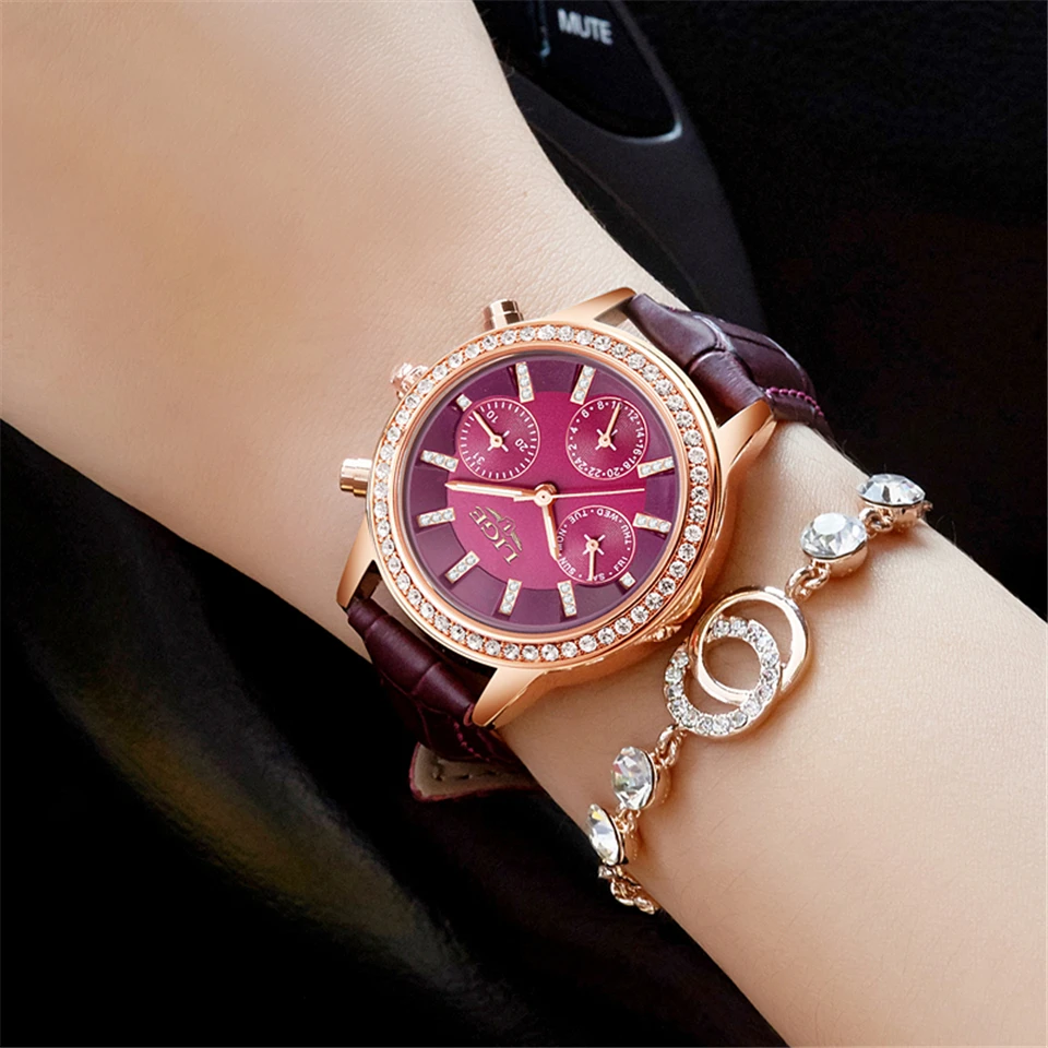 Reloj Mujer LIGE женские часы люксовый бренд кварцевые часы для девочек повседневные кожаные ЖЕНСКИЕ НАРЯДНЫЕ часы женские водонепроницаемые спортивные часы