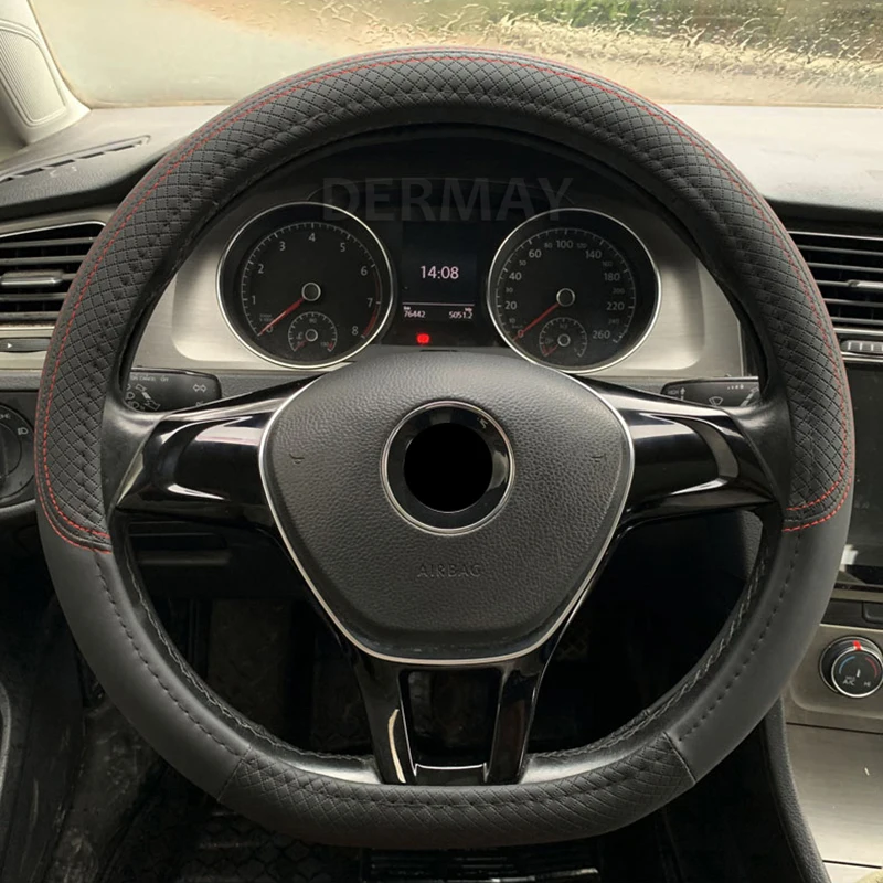 Кожаная искусственная кожа DERMAY D образной формы для VW Golf 7 Bettle 2008 2020 Scirocco Jetta Tiguan 2016