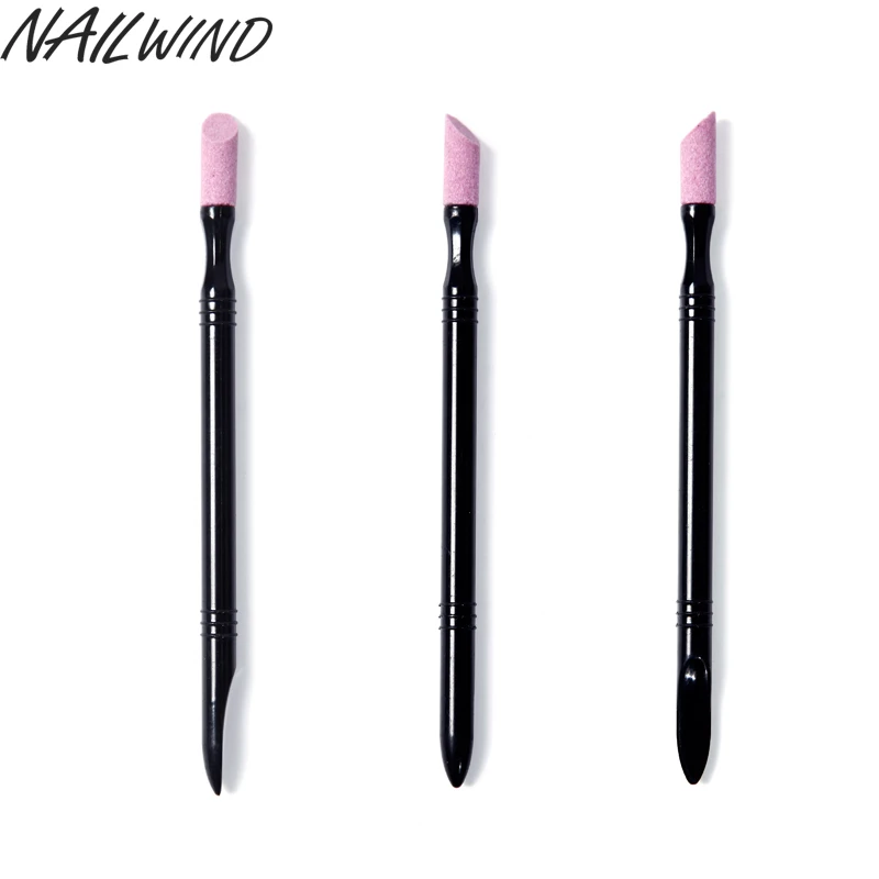NAILWIND Nail Care Tools Stone Grinding Rods Extirpate Dead Skin Purple Color Quartz Stick Treatments Tool | Красота и здоровье
