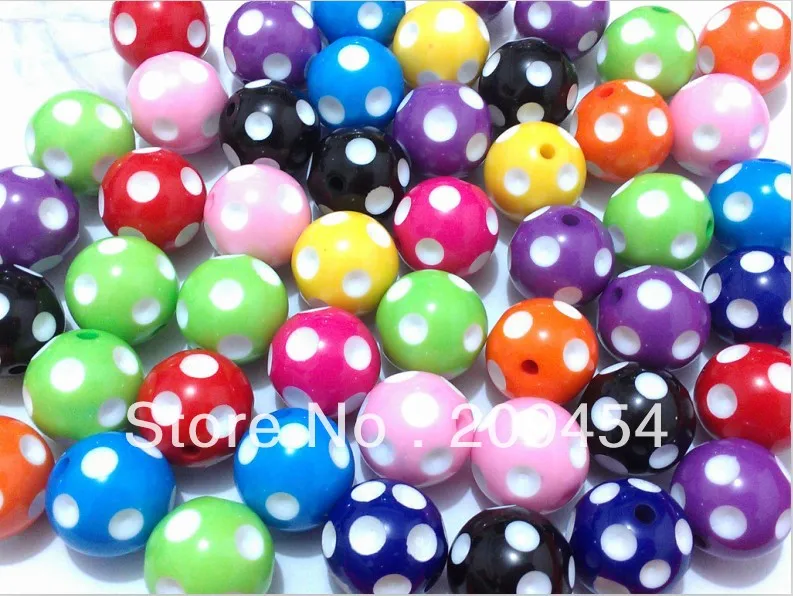 Бусины в горошек разных цветов крупные бусины из смолы для изготовления детских