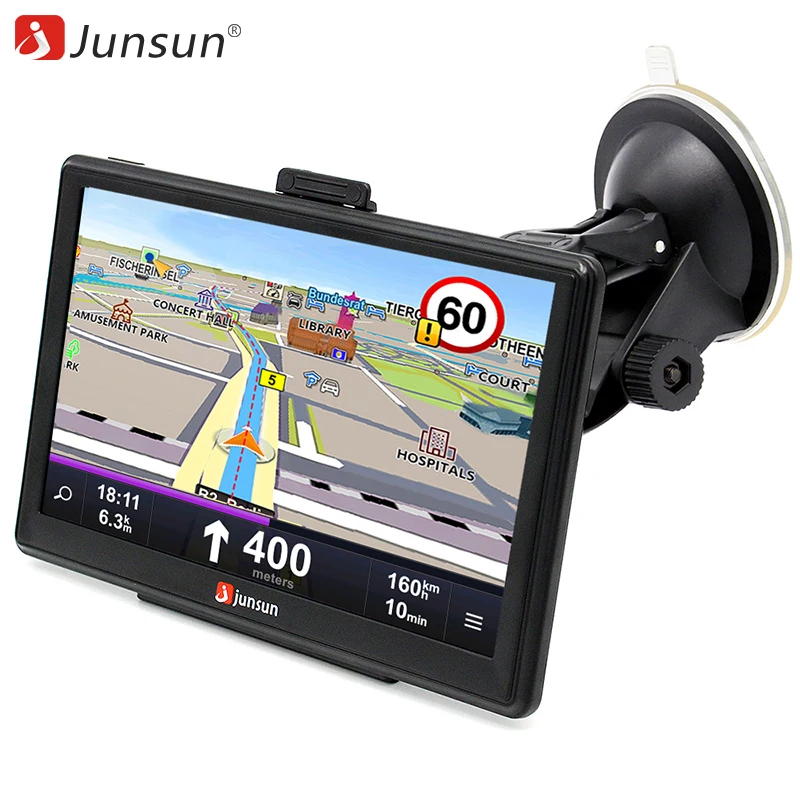Junsun 7-дюймовый емкостный экран Автомобильный GPS навигатор единиц 8 ГБ Windows CE 6.0 срок