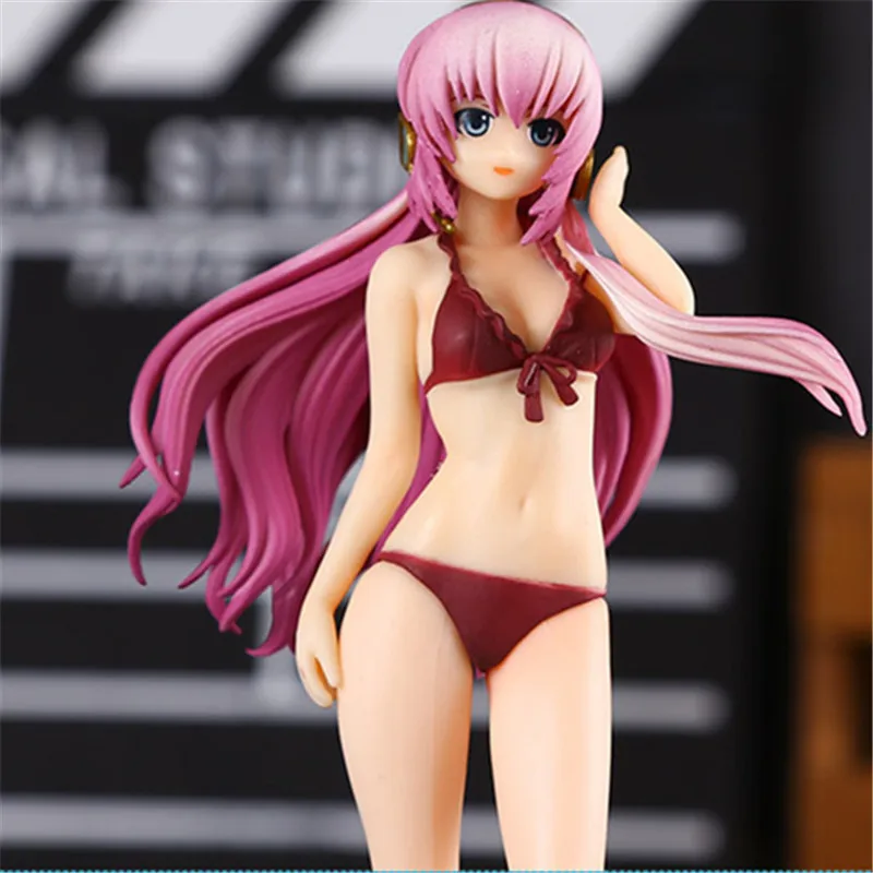 Аниме богиня Мегурине лука HATSUNE MIKU SUPERSONICO бикини ver. Волна ПВХ сексуальные Фигурки
