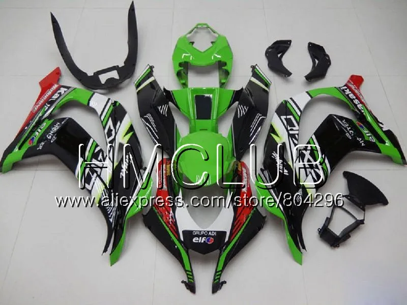No. 10 Инъекций завод зеленый для KAWASAKI NINJA ZX 10 сотрудников отдела исследований ZX10R 16, 17, 18, 42HM13 ZX 10R ZX1000 ZX 1000 ZX-10R комплект обтекателей - Цвет: No. 10