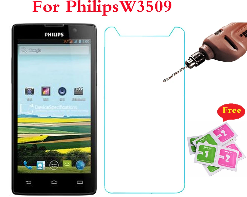 Закаленное Стекло для Philips S327 S318 S653H W3509 Xenium V377 Взрывозащищенная защитная пленка