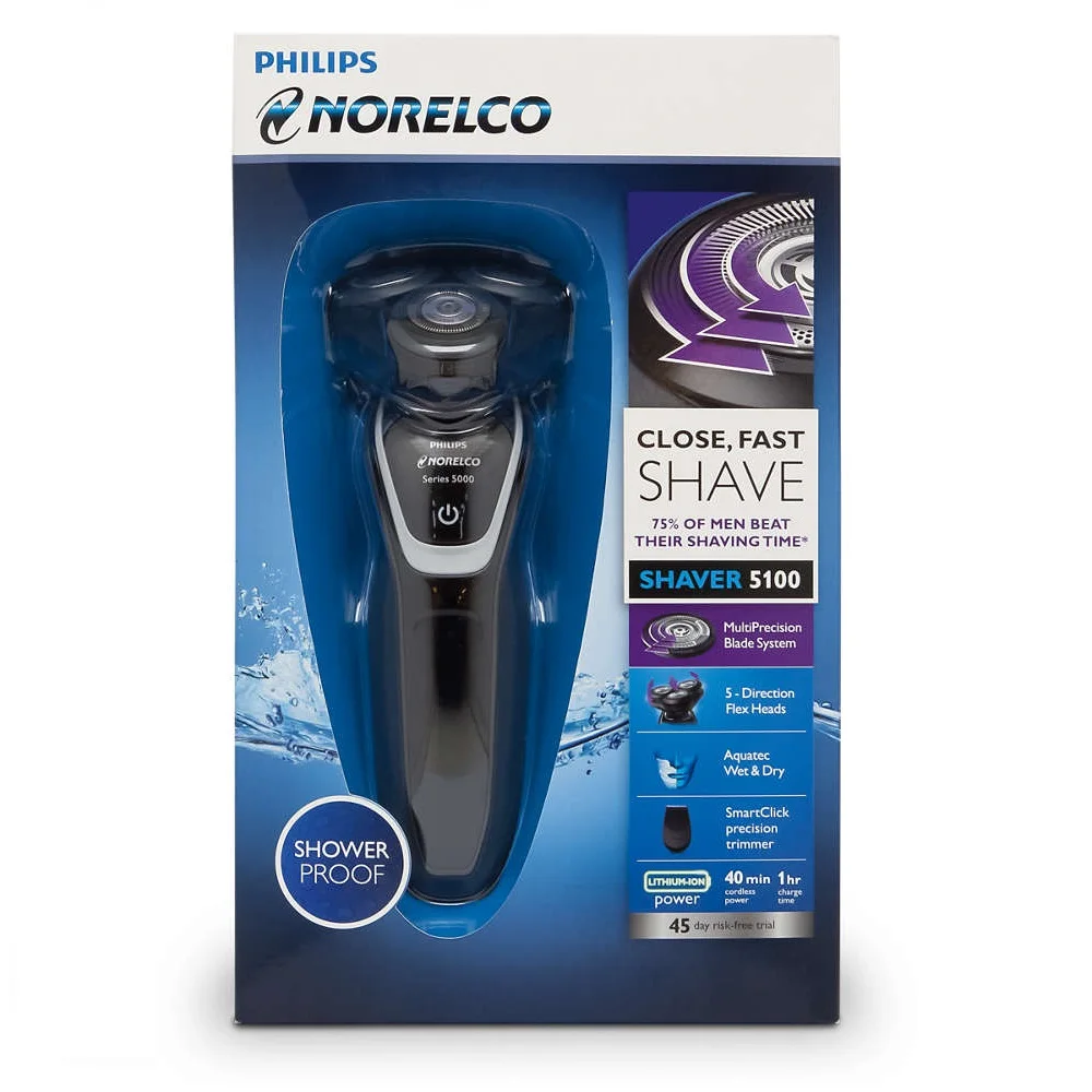 Бритва для влажного/сухого Электробритва Philips Norelco 5100 S5210/81