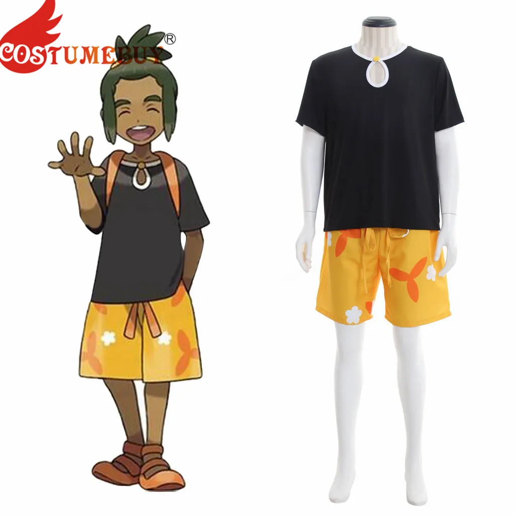 Costumebuy Покемон солнце и луна Hau костюмы для косплея полный комплект одежды Хэллоуин вечерние на заказ