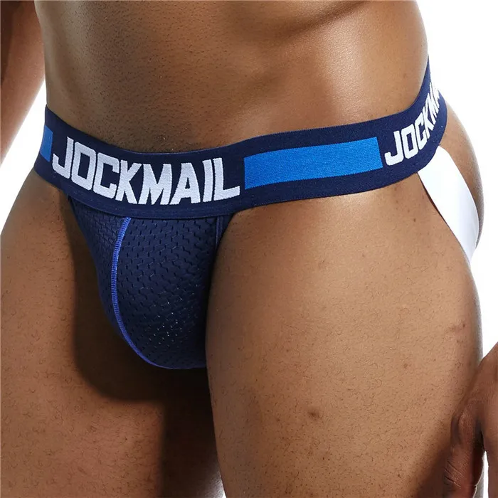 JOCKMAIL сексуальное нижнее белье для геев прозрачный Бандаж стринги Homme сексуальные