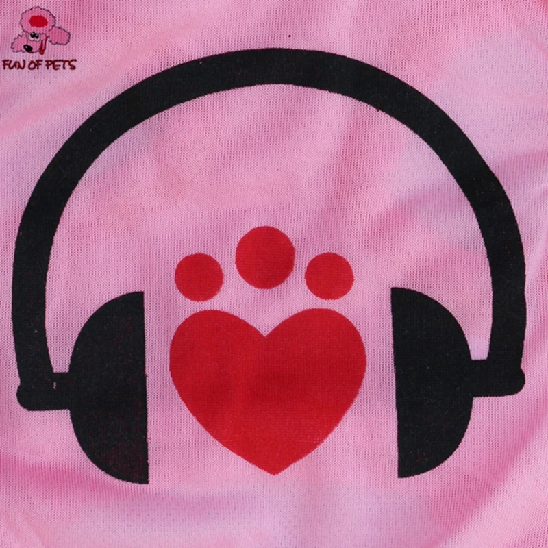 2017 новая мода лето Милая Розовая гарнитура шаблон жилет Щенок Одежда для