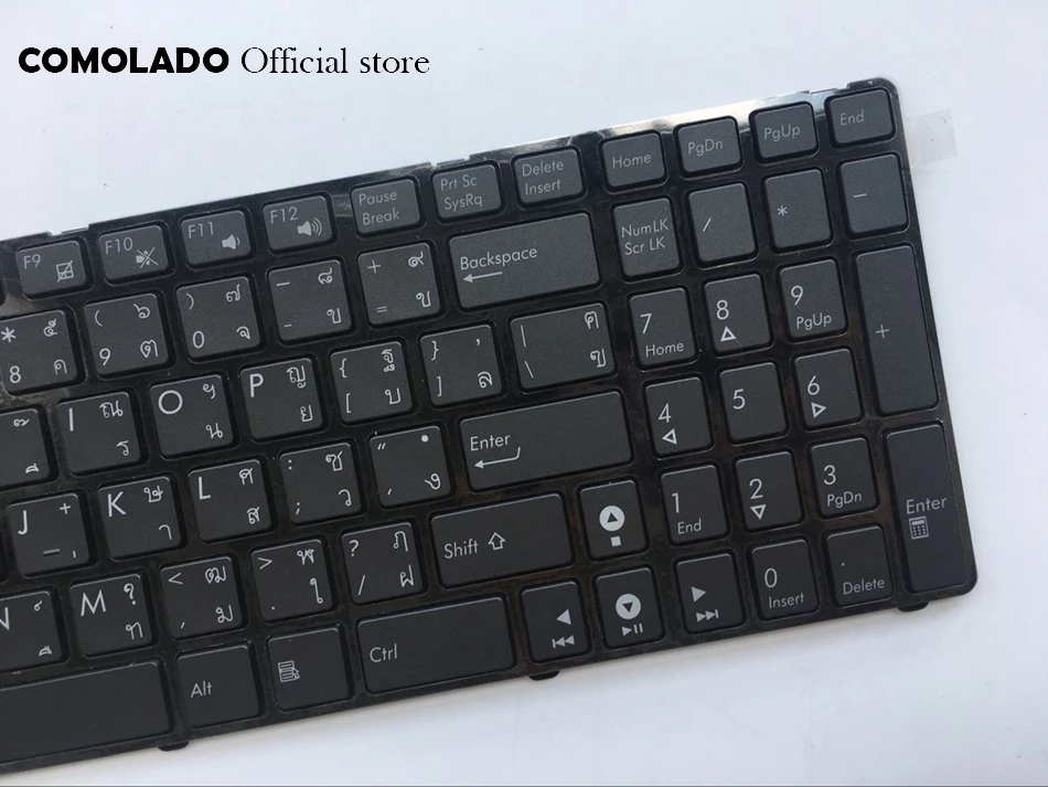 TI Thailand Keyboard forASUS K50 K50A K50C P50 K51 K60 K61 K70 K72 P50IJ F52 F52A F9 Backlight keybaord Layout | Компьютеры и офис