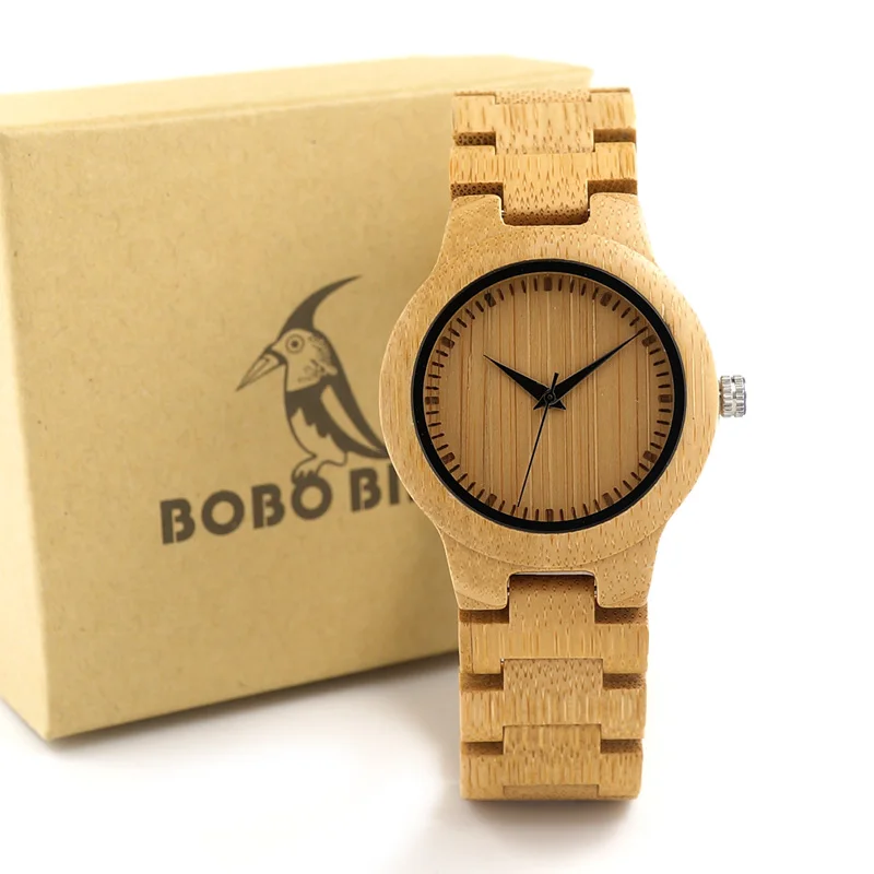 BOBO BIRD бренд Bamboo женские V-L28 часы ручной работы все бамбуковые женские-кварцевые часы с японским механизмом как подарок