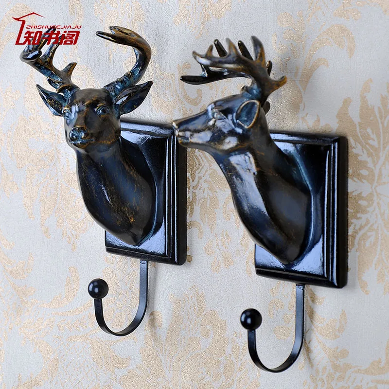 Молния Тип Европа смолы кованого железа стены акт роль одежды шляпа крюк висит