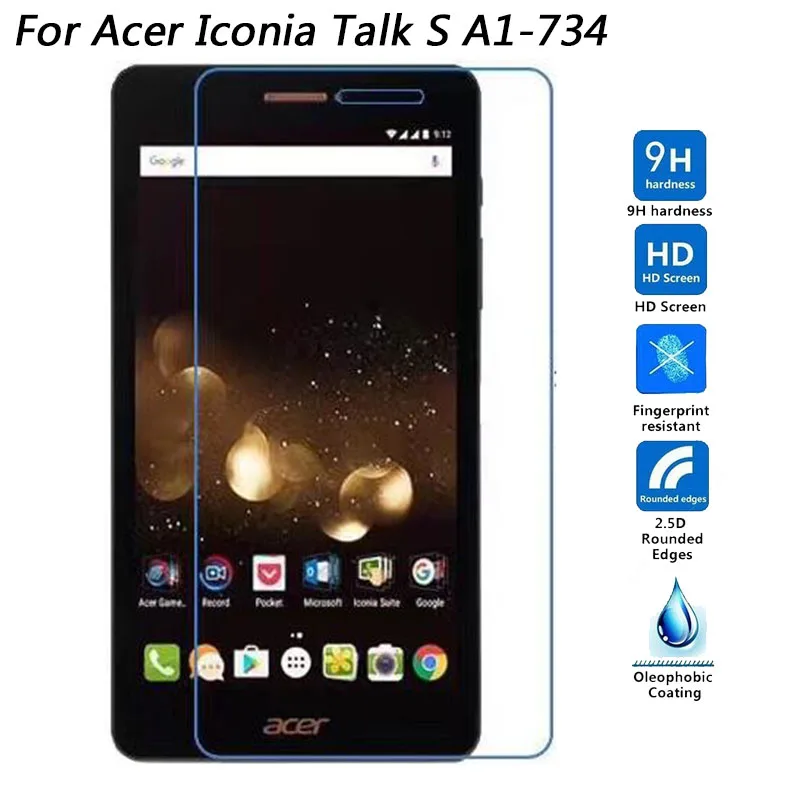 9H 2.5D Tempered Glass For Acer Iconia Talk S A1-734 / TalkS A1 734 Tablet Screen Protector Toughened Protective Film | Мобильные