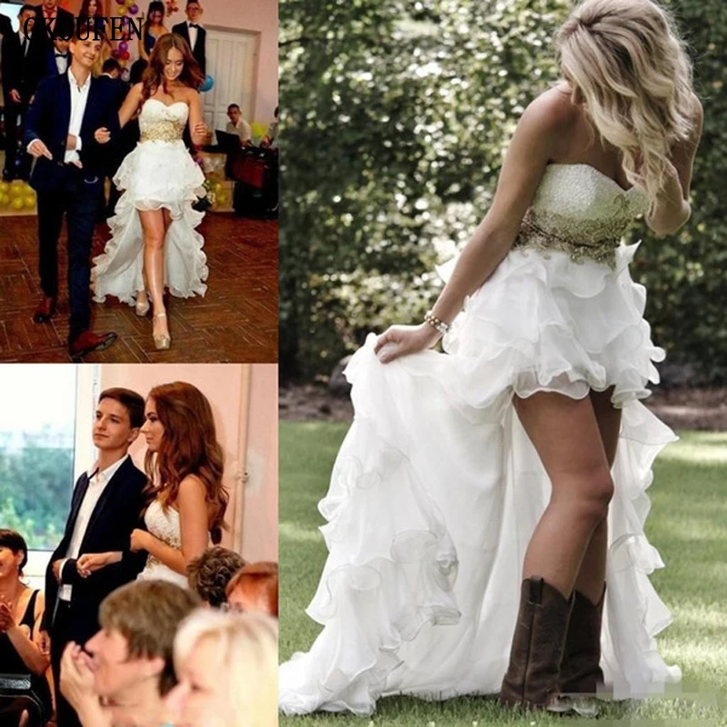 Белое Бальное Платье Простые Свадебные платья 2019 элегантные с открытыми плечами