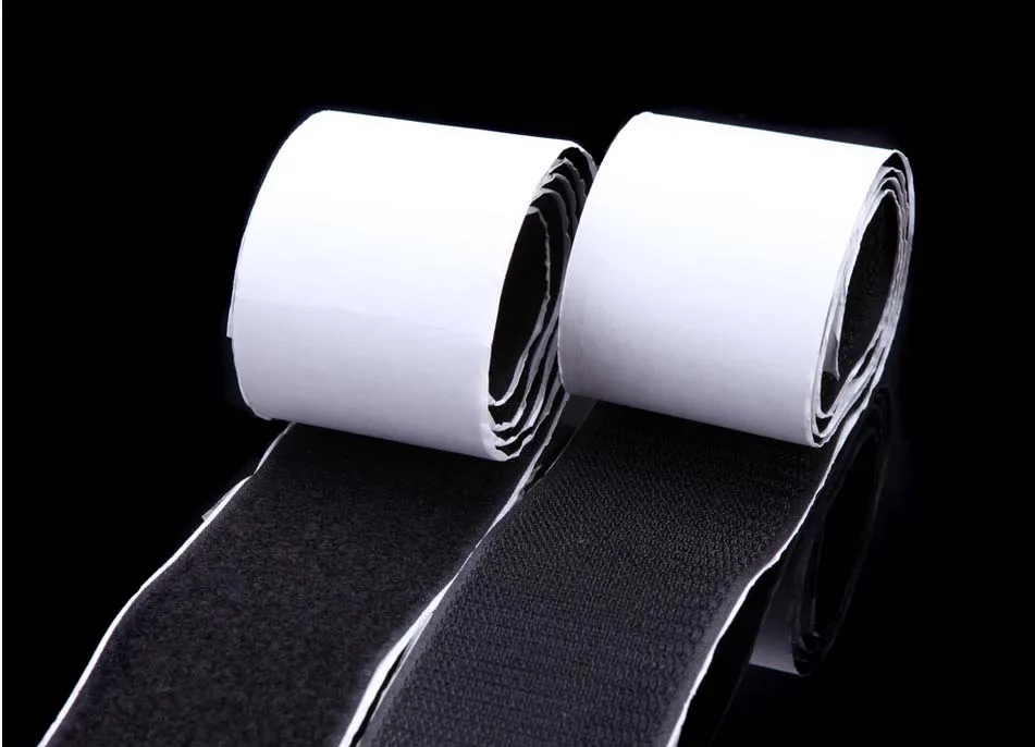 black / white Width 5cm long 1m Self Adhesive Stick buckle belt and Hook Loop adhesive magic such as nylon tape sewing supplies | Дом и сад
