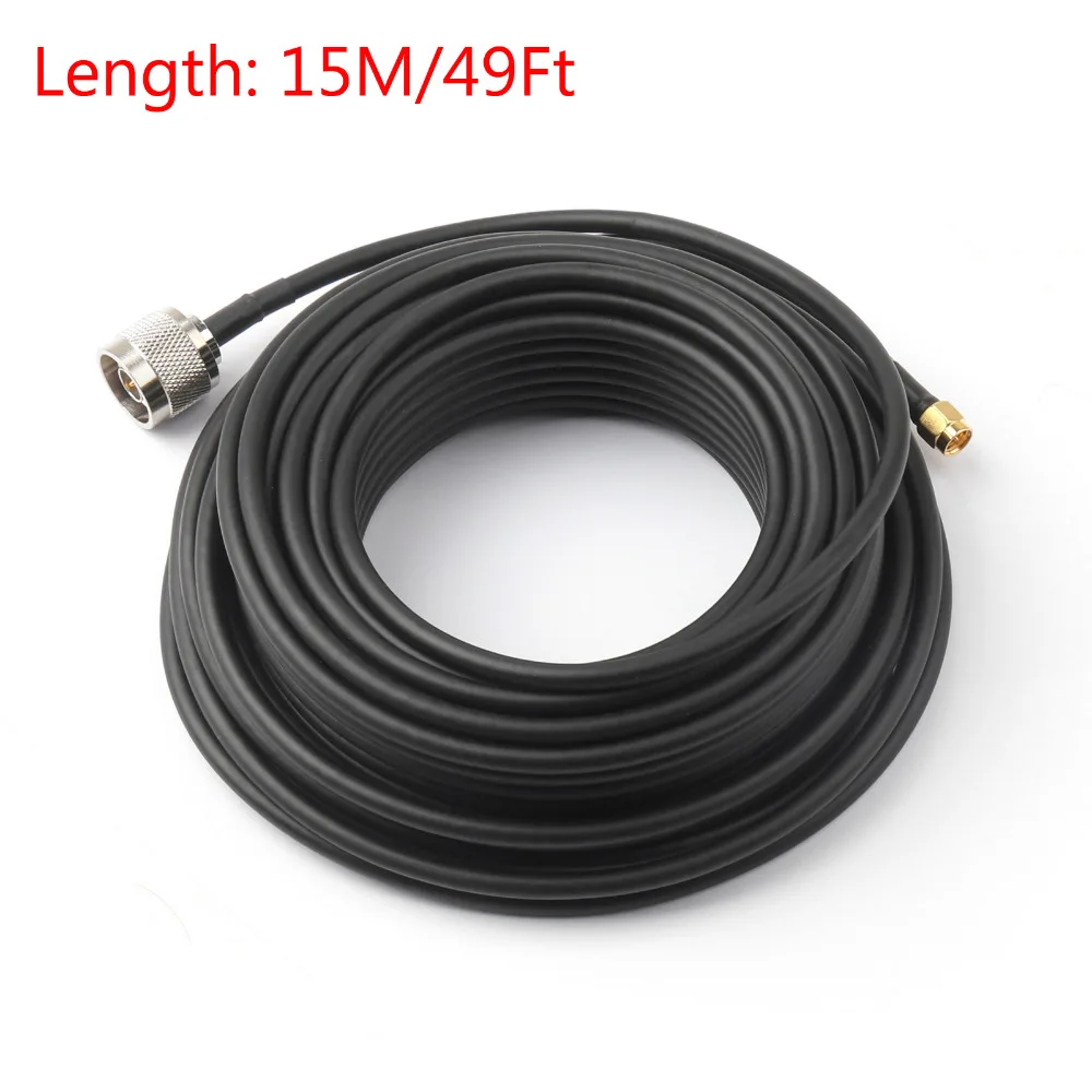 Areyourshop RG58 кабель 15 м SMA-Male N-Type Jack Pigtail беспроводной роутер 49 футов 50 Ом 1 шт.