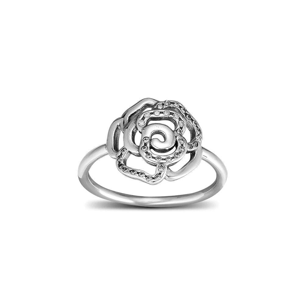 CKK кольцо Роза Кольца для мужчин и женщин anillos mujer женское кольцо обручальное Обручальное Серебро 925 пробы ювелирные изделия