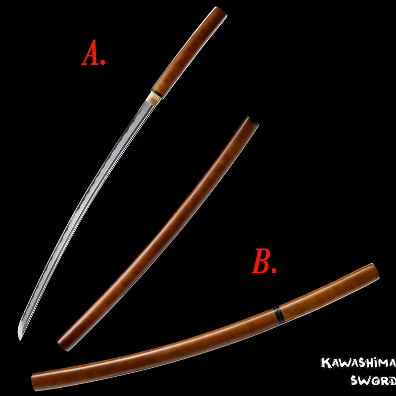 Японская катана/вакизаси реальная сталь 1045 ширасая самурайский брикет Новая