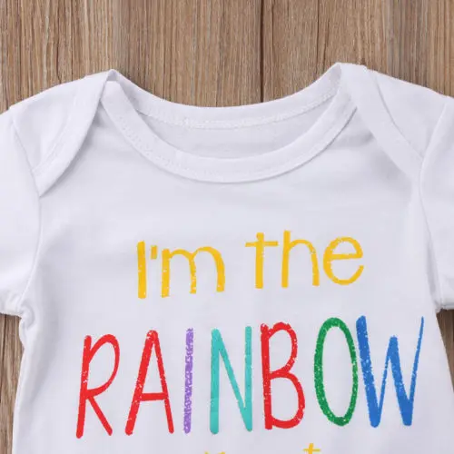 Комбинезон Радужный для младенцев 0 18 месяцев|baby clothing|rainbow romperbaby boy girl |