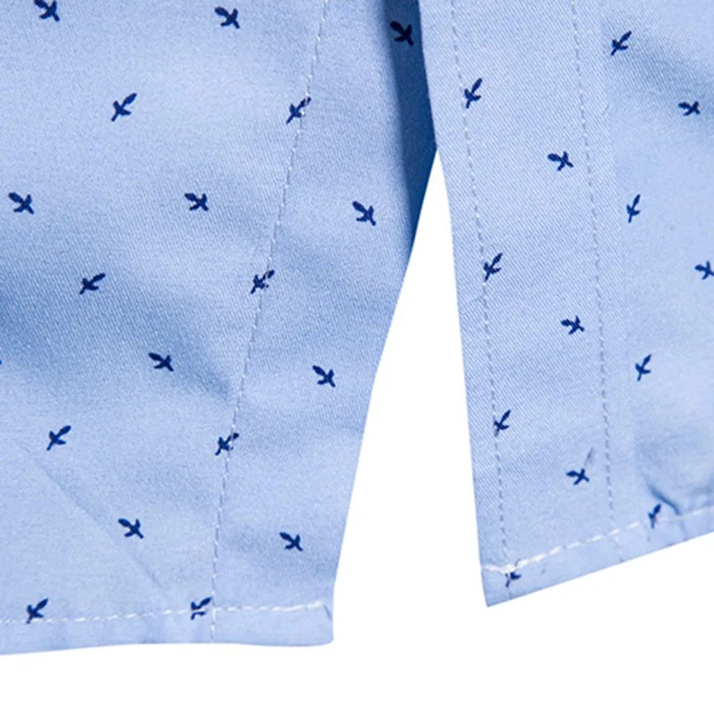 JAYCOSIN Мужская рубашка camisa masculina, модные топы с принтом, повседневные рубашки, облегающие удобные мужские рубашки с длинным рукавом 19JUN18