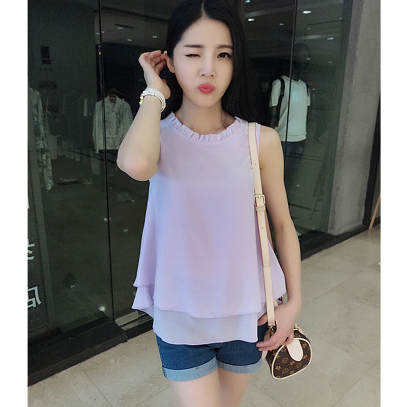 Новые модные женские топы 2019 женская летняя обувь 12 Цвета шифоновые футболки