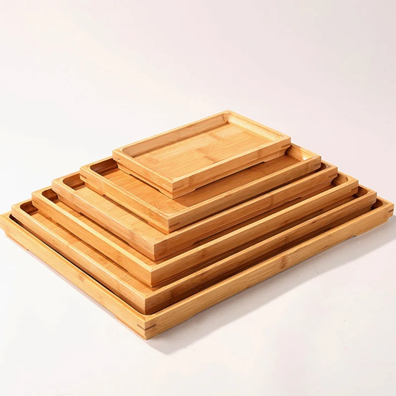 Индивидуальный размер экологически чистый бамбуковый поднос для чая