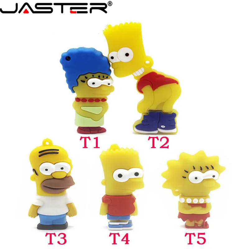 Горячая Распродажа с героями мультфильма Симпсоны/Гомер/Барт флэш накопитель 4