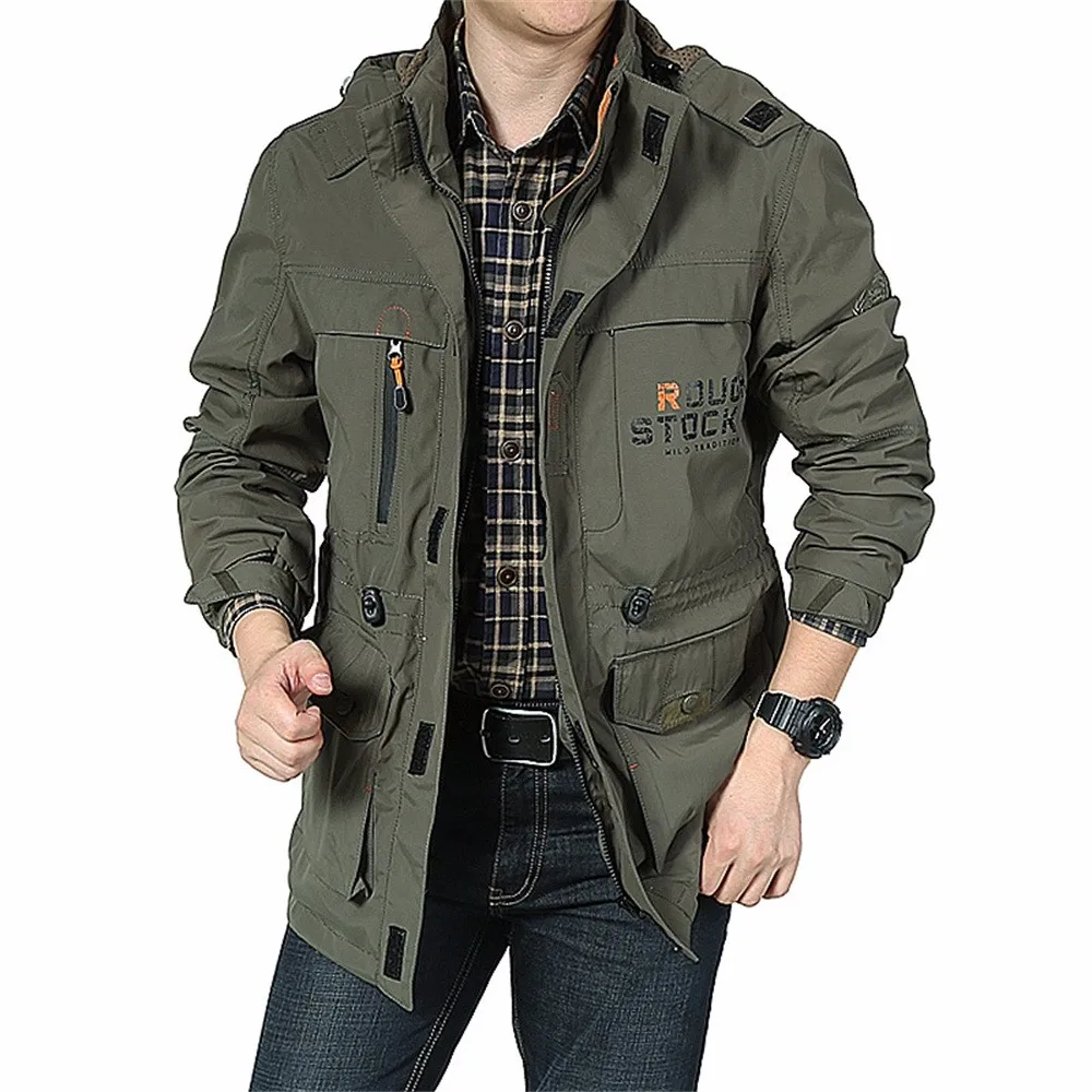 

Mens Casual Windbreaker Waterproof Stand Collar Hiking Jacket