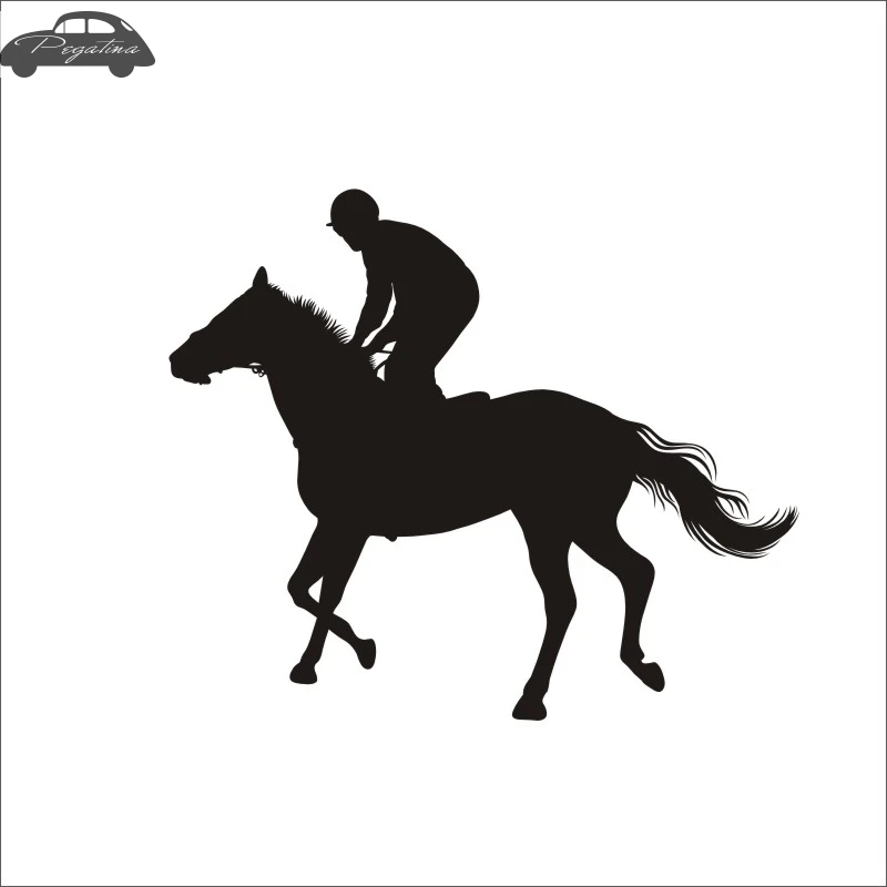 Верховая езда Гонки Наклейка автомобиля наклейка с ковбоем Horserace плакат