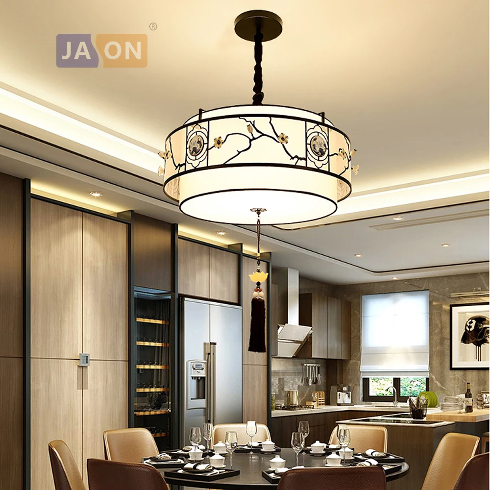 Светодиодная китайская лампа e27 из железной керамической ткани светодиодная