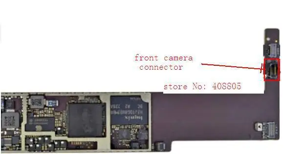 60 шт./лот оригинальный новый для iPad mini Передняя камера fpc разъем логическая плата
