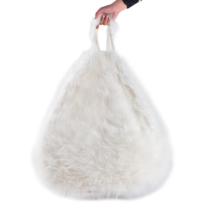 Нечеткие Крытый ленивый мальчик из искусственного меха кресло мешок крышка с