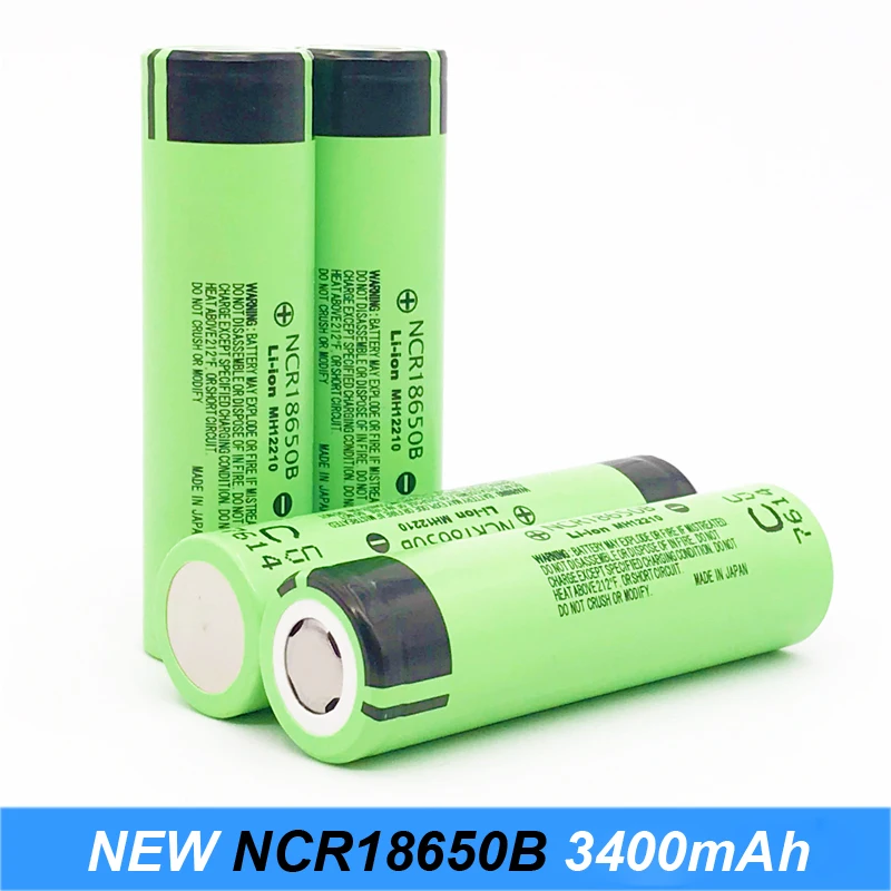 

18650 3400mAh New Original NCR18650B Rechargeable Battery 3.7 V for Laptop batteries /LED Flashlight use Turmera Latest batch