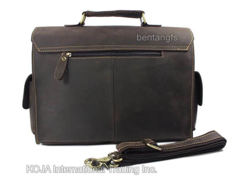 2020 Vintage Crazy horse Leather Men Messenger Bags genuine leather shoulder bags men crossbody bag Handbag toe Briefcase M201# |