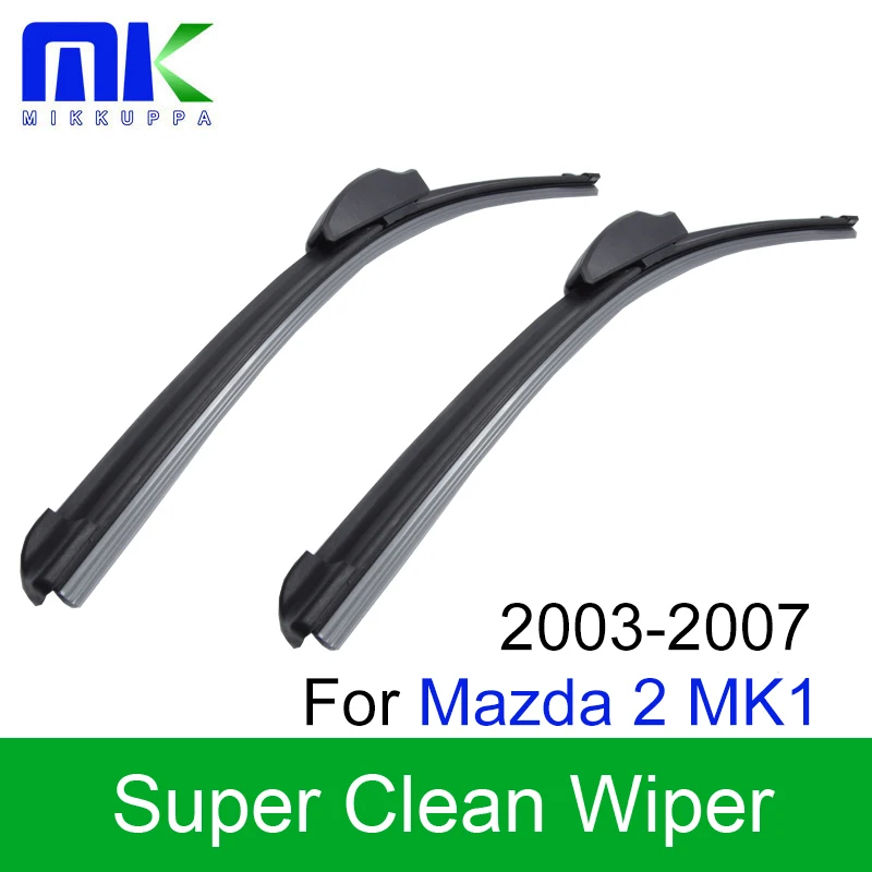 

Mikkuppa Front And Rear Wiper Arm And Blade For Mazda 2 I 2003 2004 2005 2006 2007 Silicone Rubber Auto Car Accessories