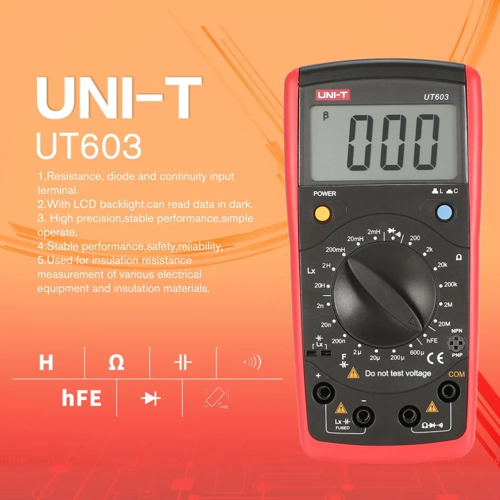 UNI T UT603 современный сопротивление индуктивно емкостные датчики тесты ers LCR