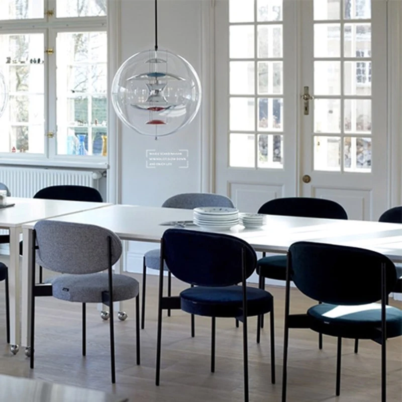 Повседневная мебель для дома обеденный стол и стул простой современный железный