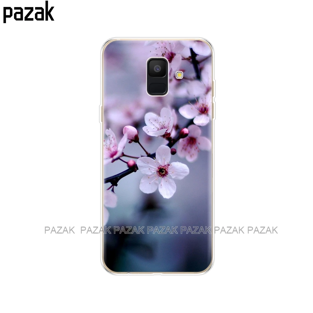 34241 Силиконовый чехол для телефона samsung Galaxy A6 Dual SIM SM A600 A600F, мягкая задняя крышка из ТПУ для samsung A6 Plus A605 A605F, новинка - Цвет: 34241