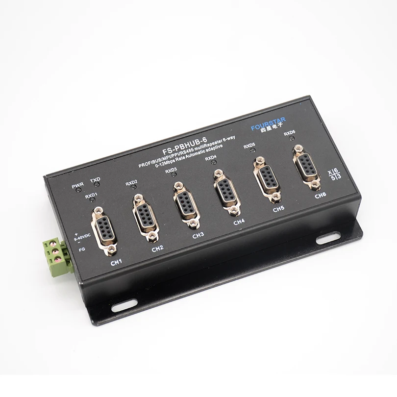 6 портовый изолированный PROFIBUS/MPI/PPI концентратор реализации PROFIBUS тип шины звезда и